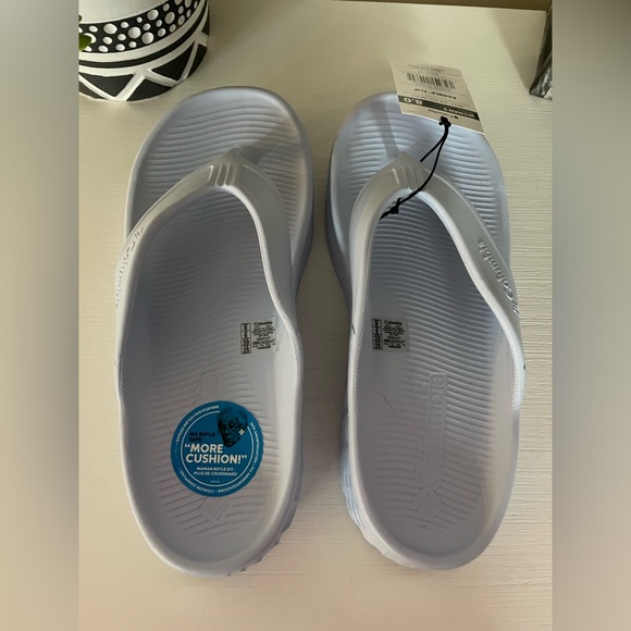 Columbia Ramble Flip Flops Womens Sz 8 Thongs Omni Grip Comfort whisper whisper - Picture 3 of 9